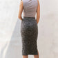 Trendsi - Jade By Jane Zebra Print Side Slit Midi Skirt