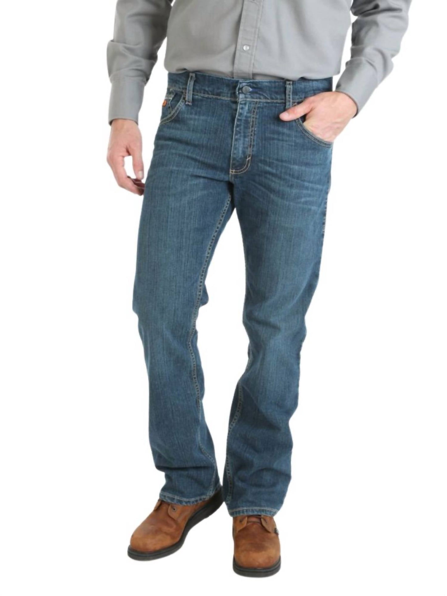 Wrangler - Fire Resistant Retro Slim Boot Stretch Jeans-Length 40"