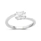 0.33 Carat Genuine White Diamond 18K White Gold Ring (F-G Color, VVS-VS Clarity)