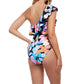 Profile By Gottex - Ruffle One Shoulder One Piece Swimsuit
