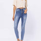 Judy Blue - High Waist Destroyed Button Fly Skinny Jeans