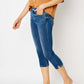 Judy Blue - Slim Fit Side Slit Capri
