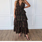 2.7 August Apparel - Flora & Noir Maxi Dress