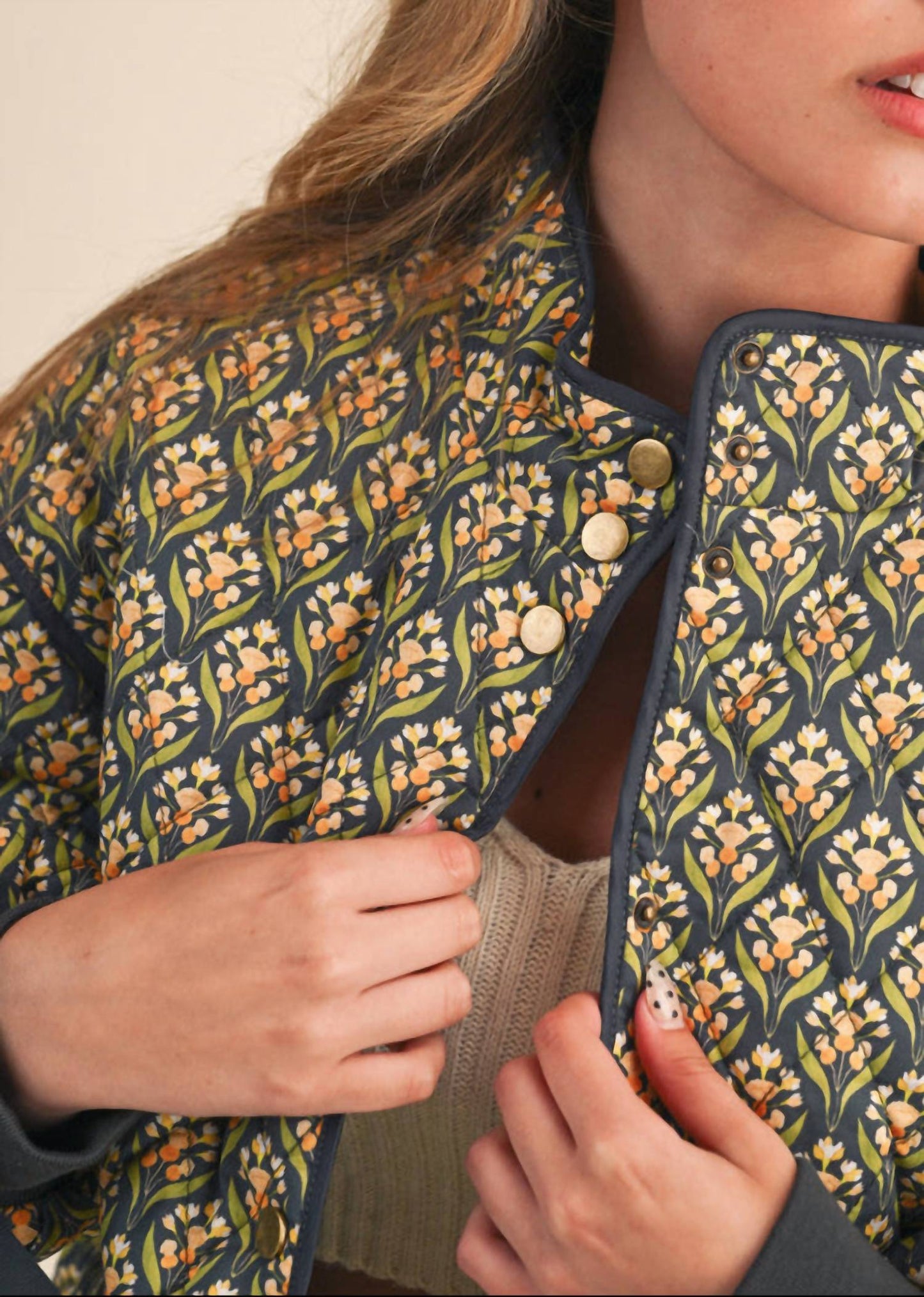 &Merci - Level Up Floral Quilted Jacket