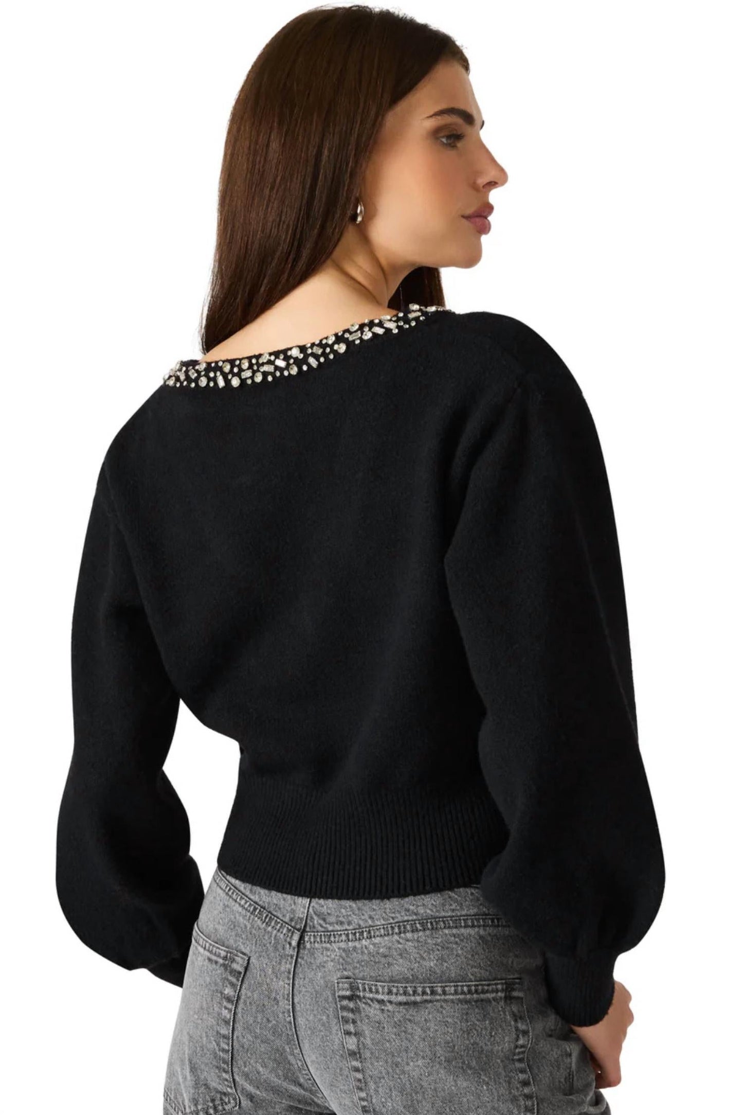 Steve Madden - Crystal Embellished Sweater
