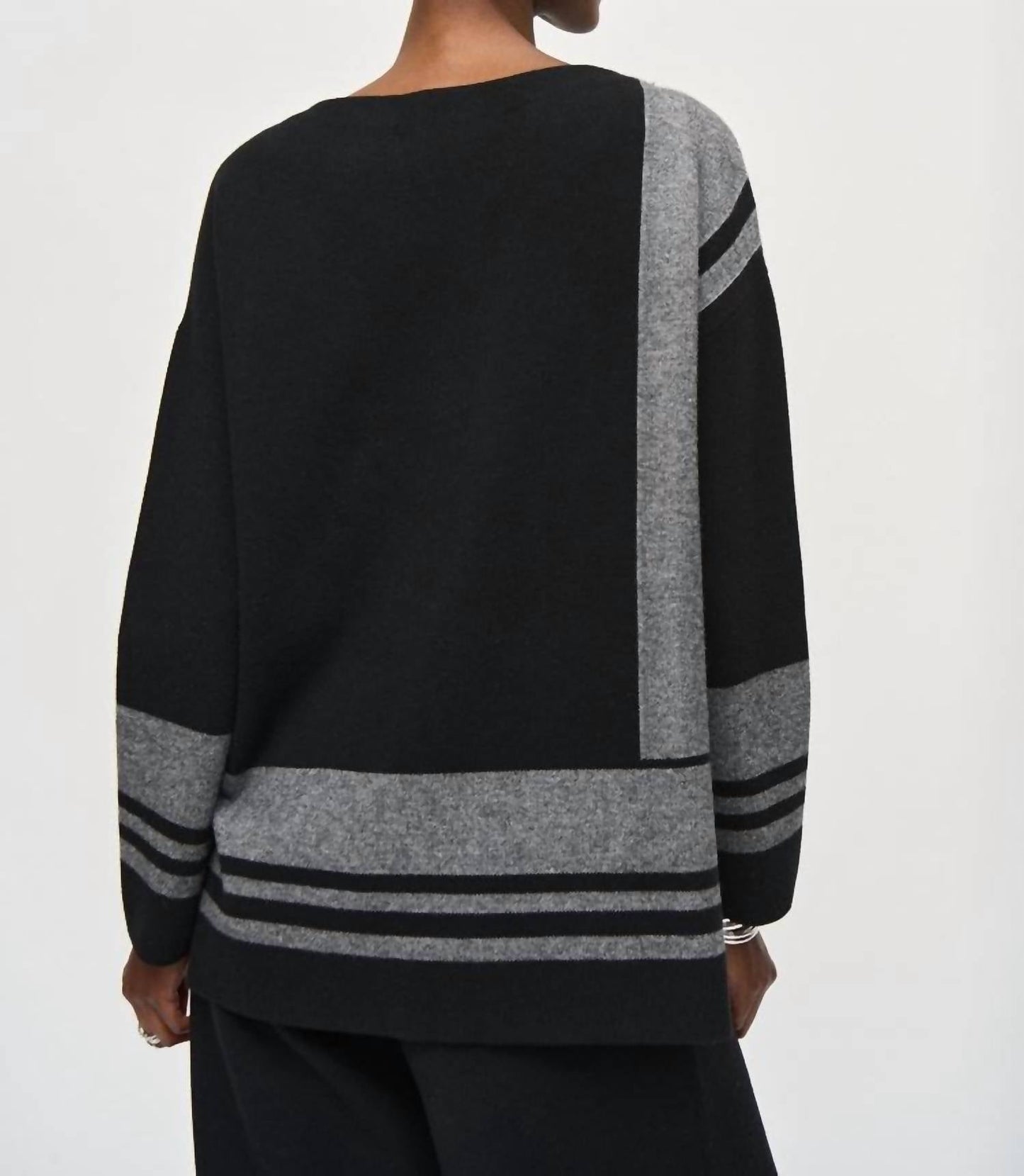 Joseph Ribkoff - Jacquard Sweater Knit Boxy Top