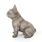 Dog Garden Sculpture, Outdoor French Bulldog Garden Statue, Gray