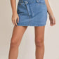 Le Lis - Women's The Jetty Mid Rise Denim Skort
