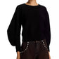 Steve Madden - Rosina Fine Rib Balloon Sleeve Sweater