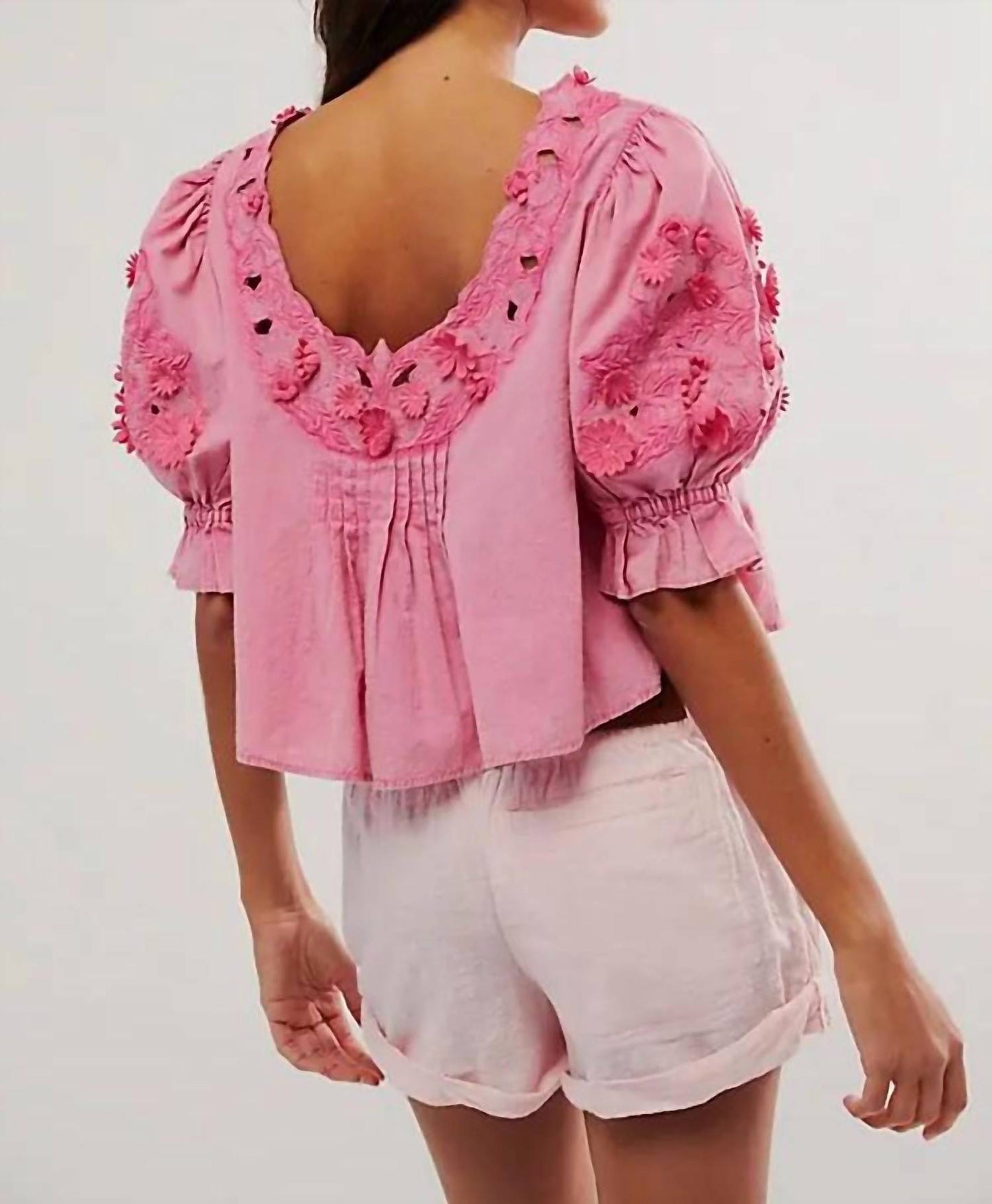 Free People - Sophie Embroidered Top