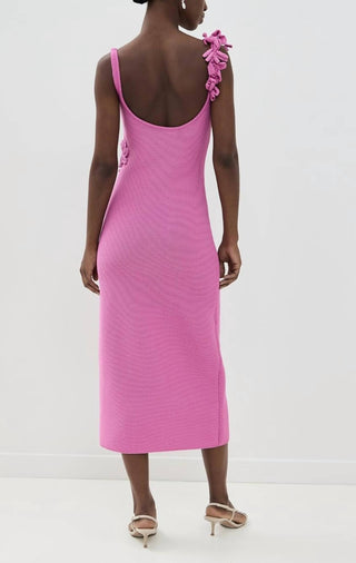 Amur - Allegra Floral Knit Midi Dress