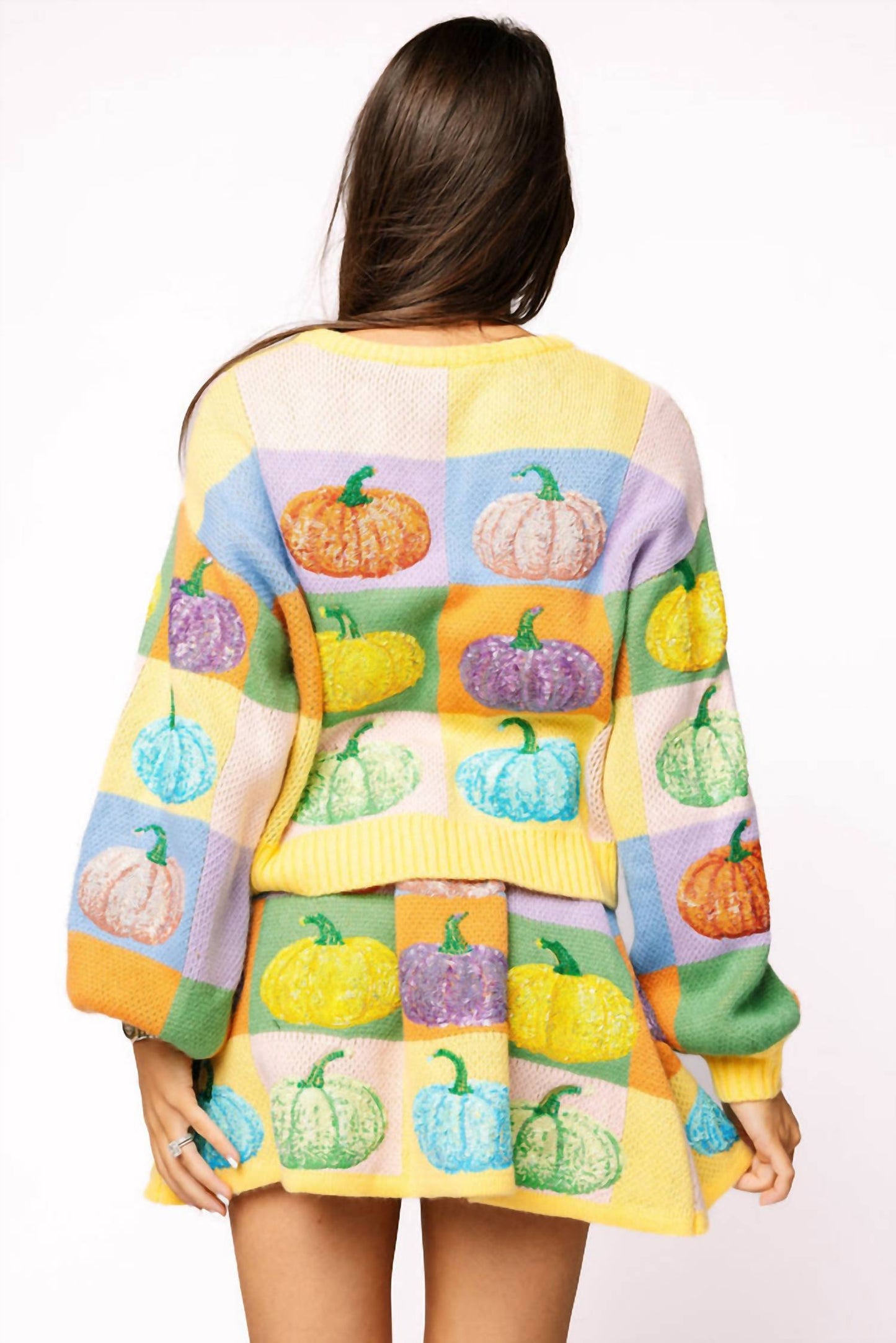 Queen Of Sparkles - Pumpkin Button Up Cardigan