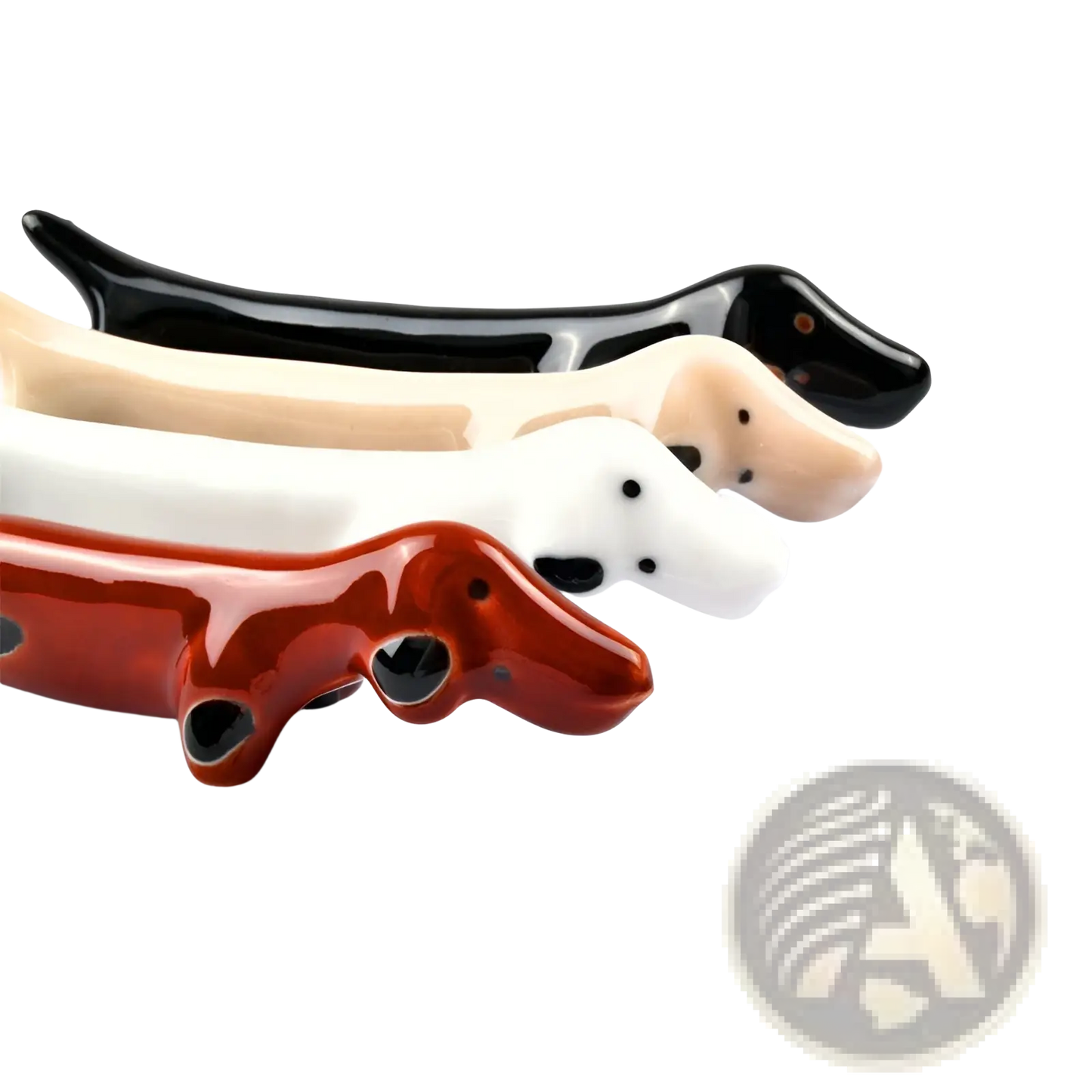 Dachshund Ceramic Chopstick Rest Set of 4