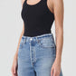 Agolde - Women's Maria Rib Tank Thong Bodysuit