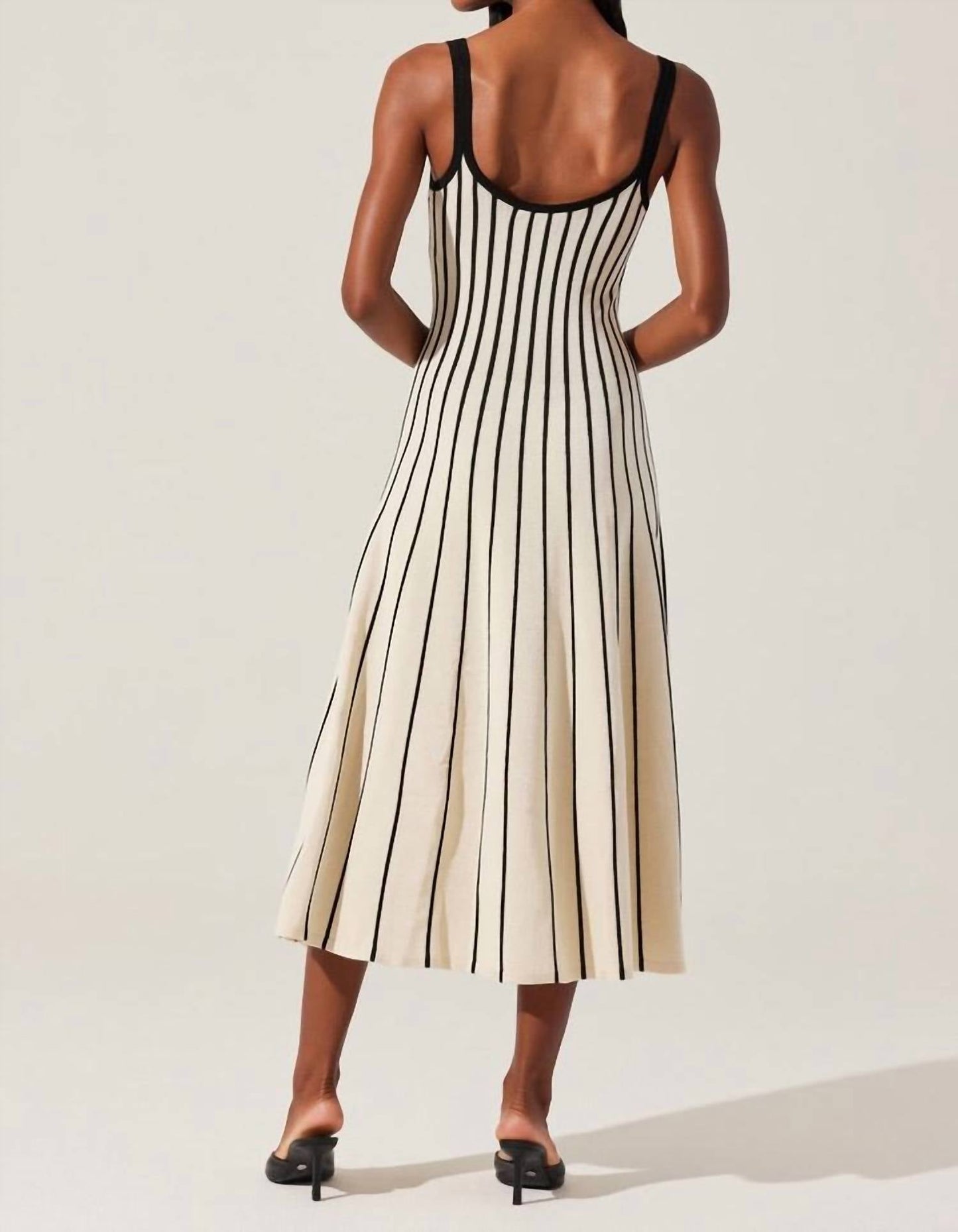 Astr - Irecia Stripe Sweater Midi Dress