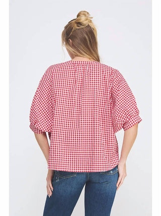 Allie Rose - Seersucker Dolman Top