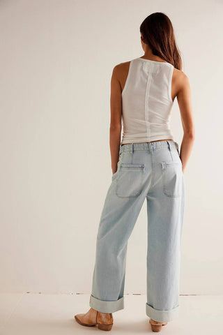 Free People - Palmer Cuffed Jeans