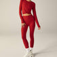 Beyond Yoga - Featherweight Center Stage Cropped Long Sleeve Pullover