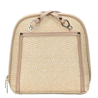 Daisy Bamboo Straw Convertible Backpack
