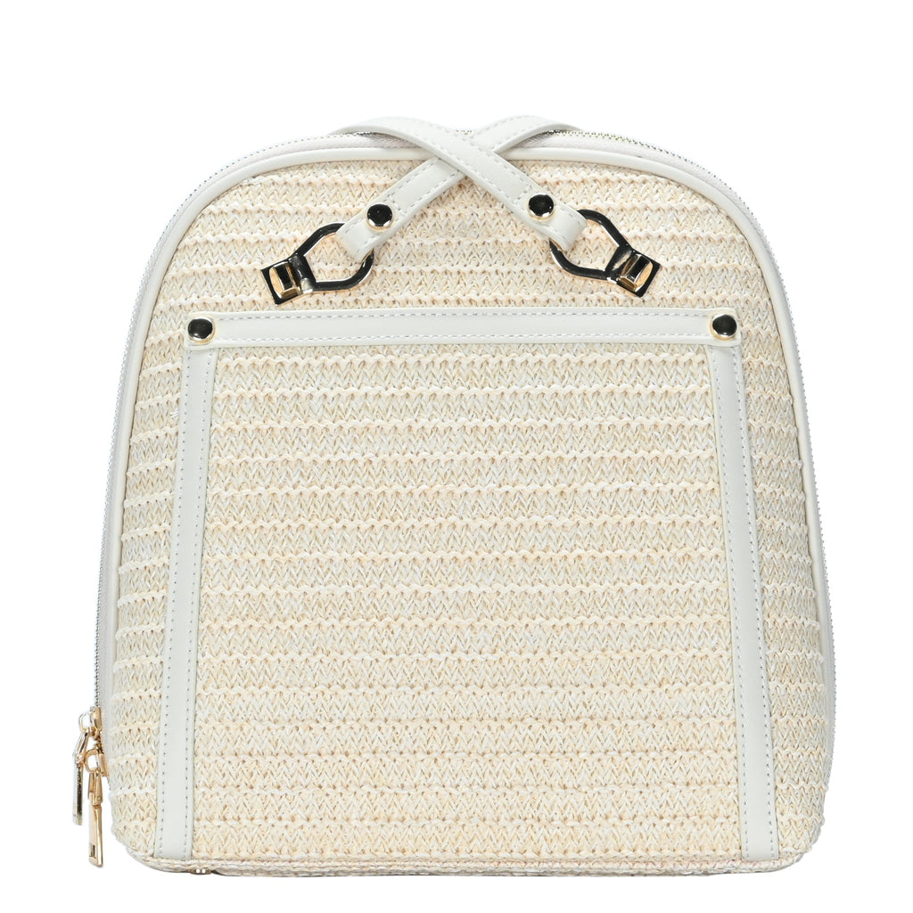 Daisy Straw Convertible Backpack Purse display picture 3