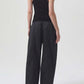 Agolde Dakota Cotton Poplin Track Pants Black Size M