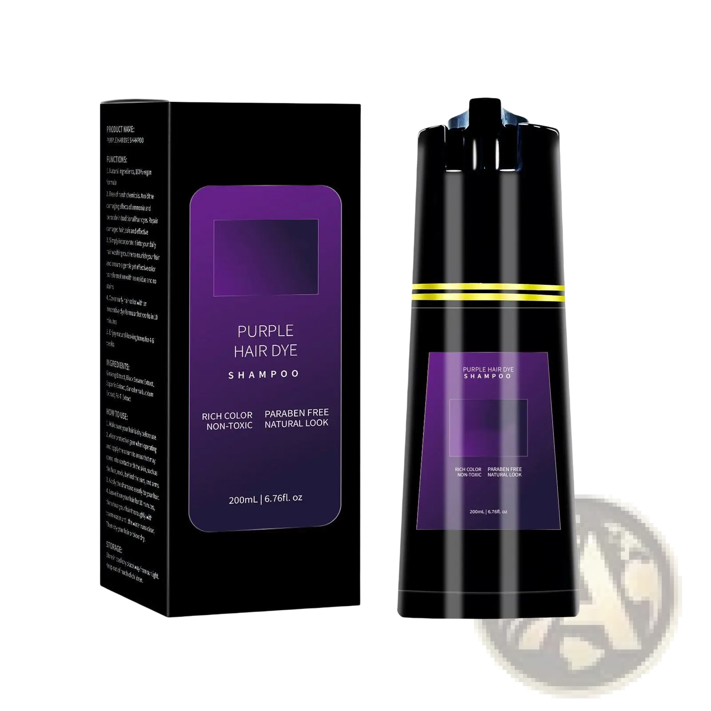Dark Brown Hair Dye Shampoo 200ml Moisturizing Formula