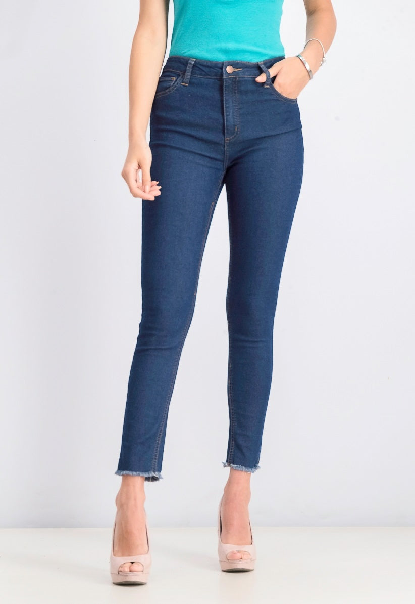 Tinseltown Juniors' High Rise Skinny Jeans Dark Blue Size 3