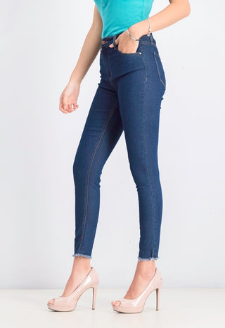 Tinseltown Juniors' High Rise Skinny Jeans Dark Blue Size 3