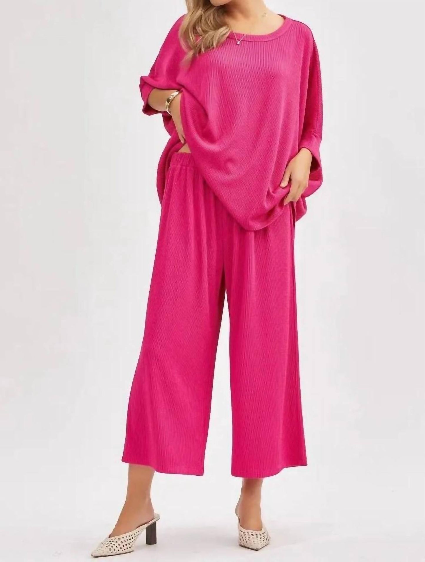 Dear Scarlett - Bali Wide Leg Capri Travel Set