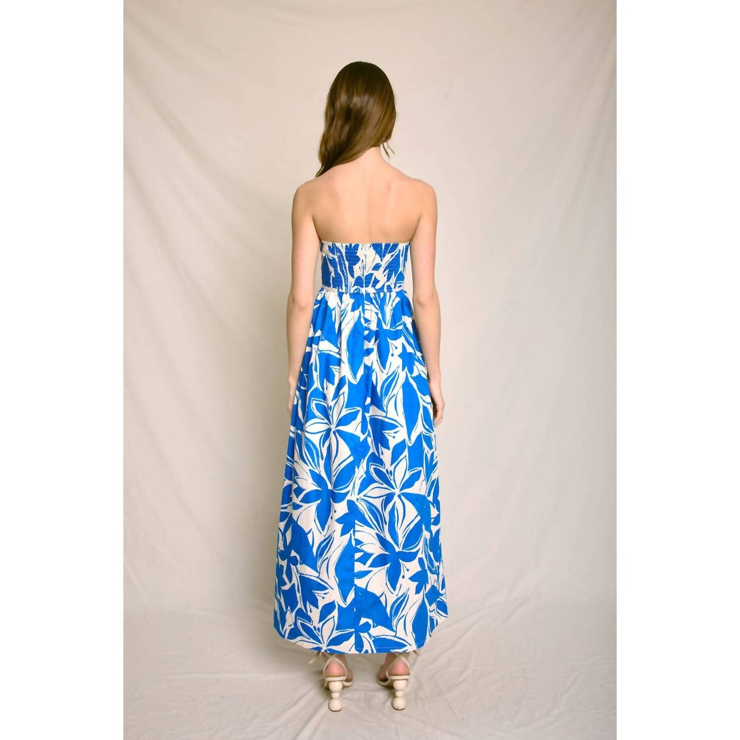 Dress Forum - Mykonos Strapless Contrast Binding Maxi Dress