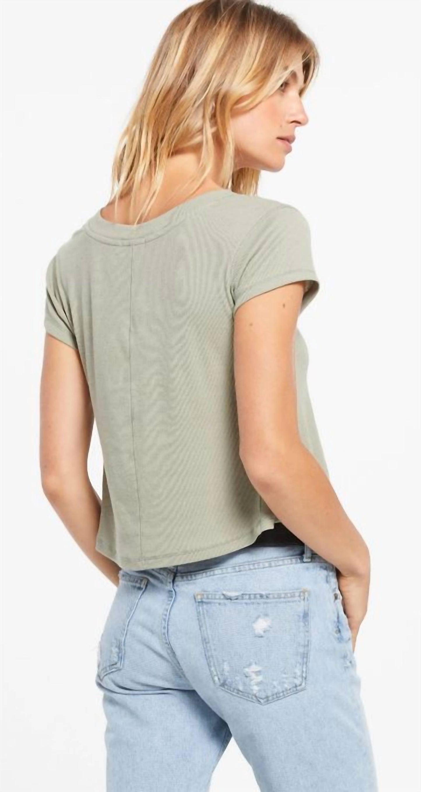 Z Supply - Ava Rib V-Neck Tee