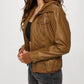 Coalition La - Vegan Leather Hooded Jacket