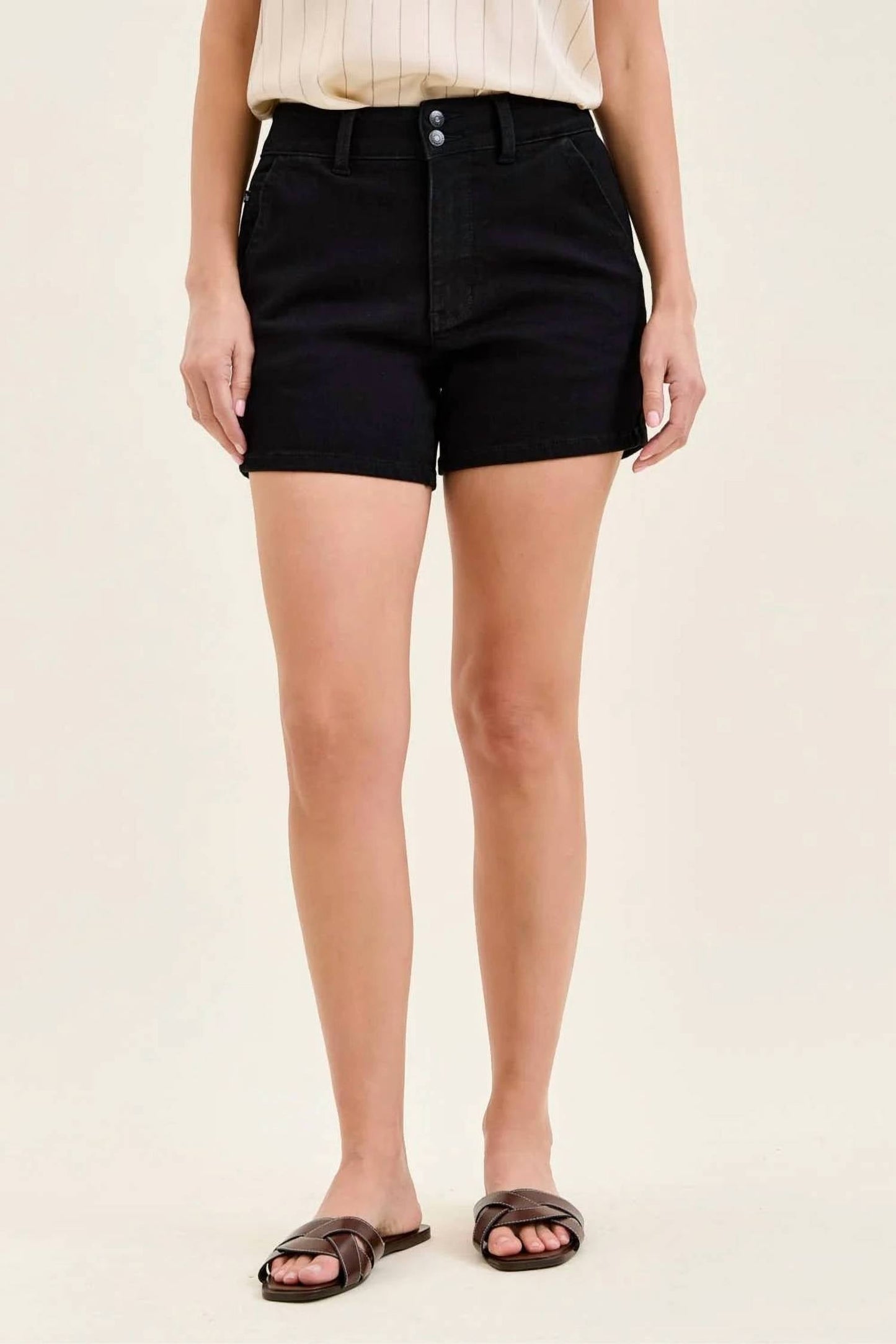 Judy Blue - High Waist Trouser Shorts