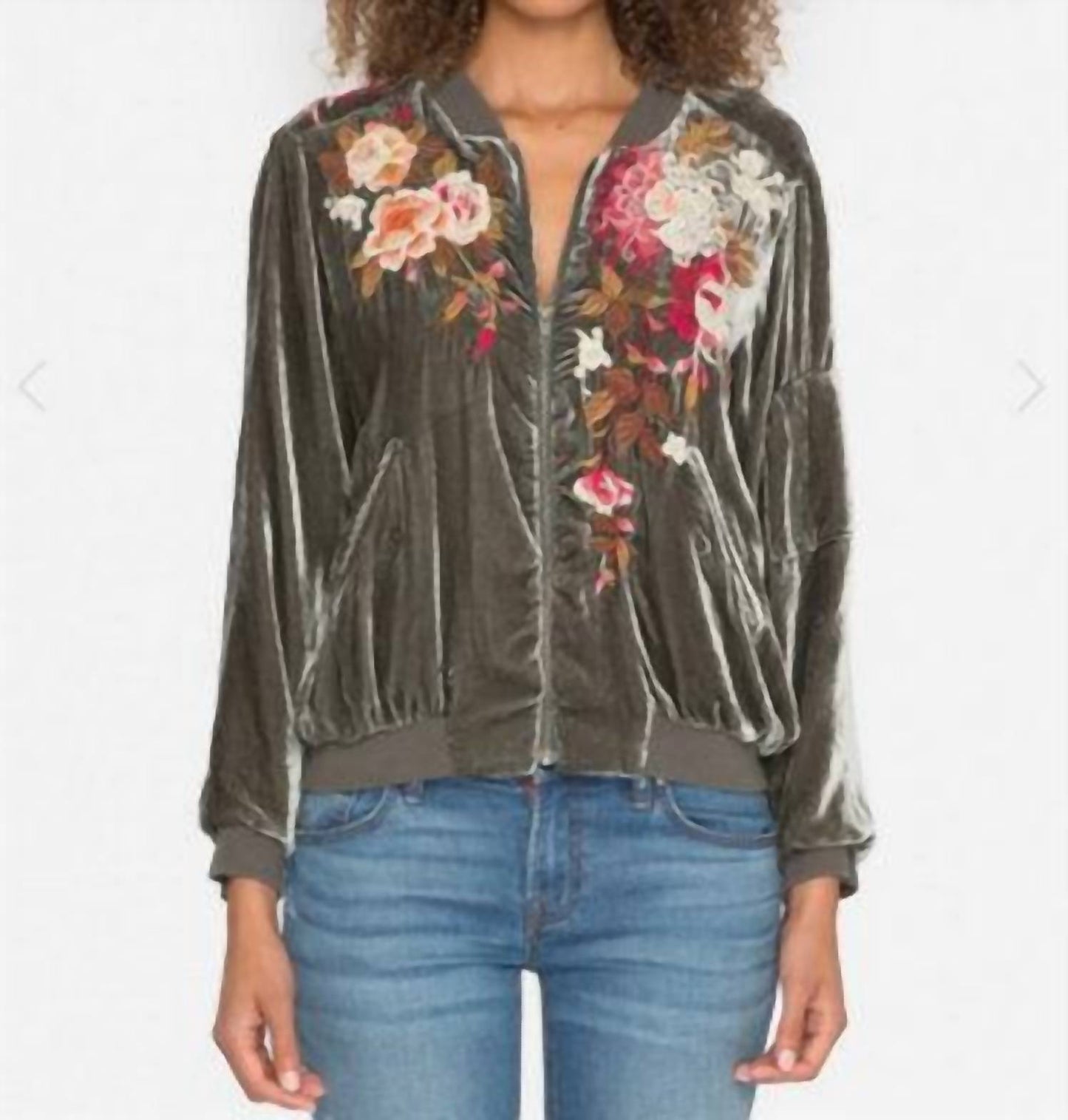 Johnny Was - Chrys Velvet Bomber Jacket
