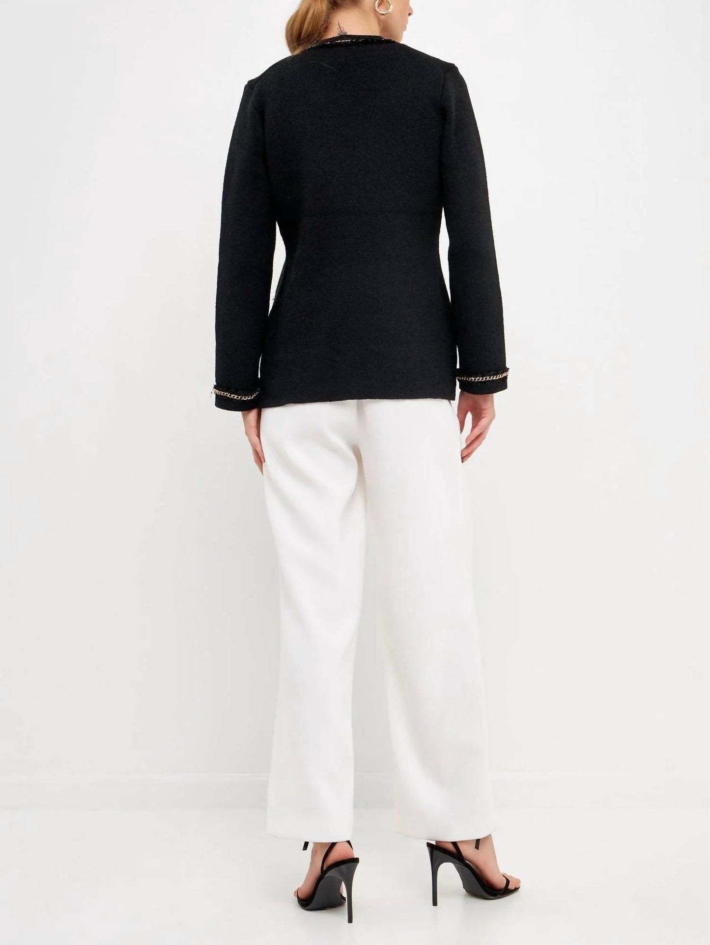 Endless Rose - Fifa Chain Trim Cardigan