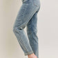Judy Blue - High Waist Double Roll Cuff Boyfriend Jeans