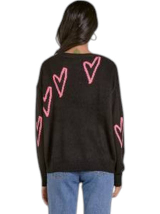 Elan - Heart Crewneck Sweater