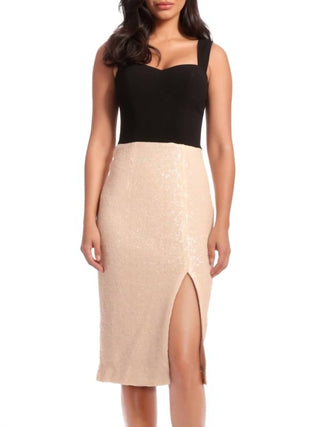 Dress The Population - Malise Sequin Midi Dress