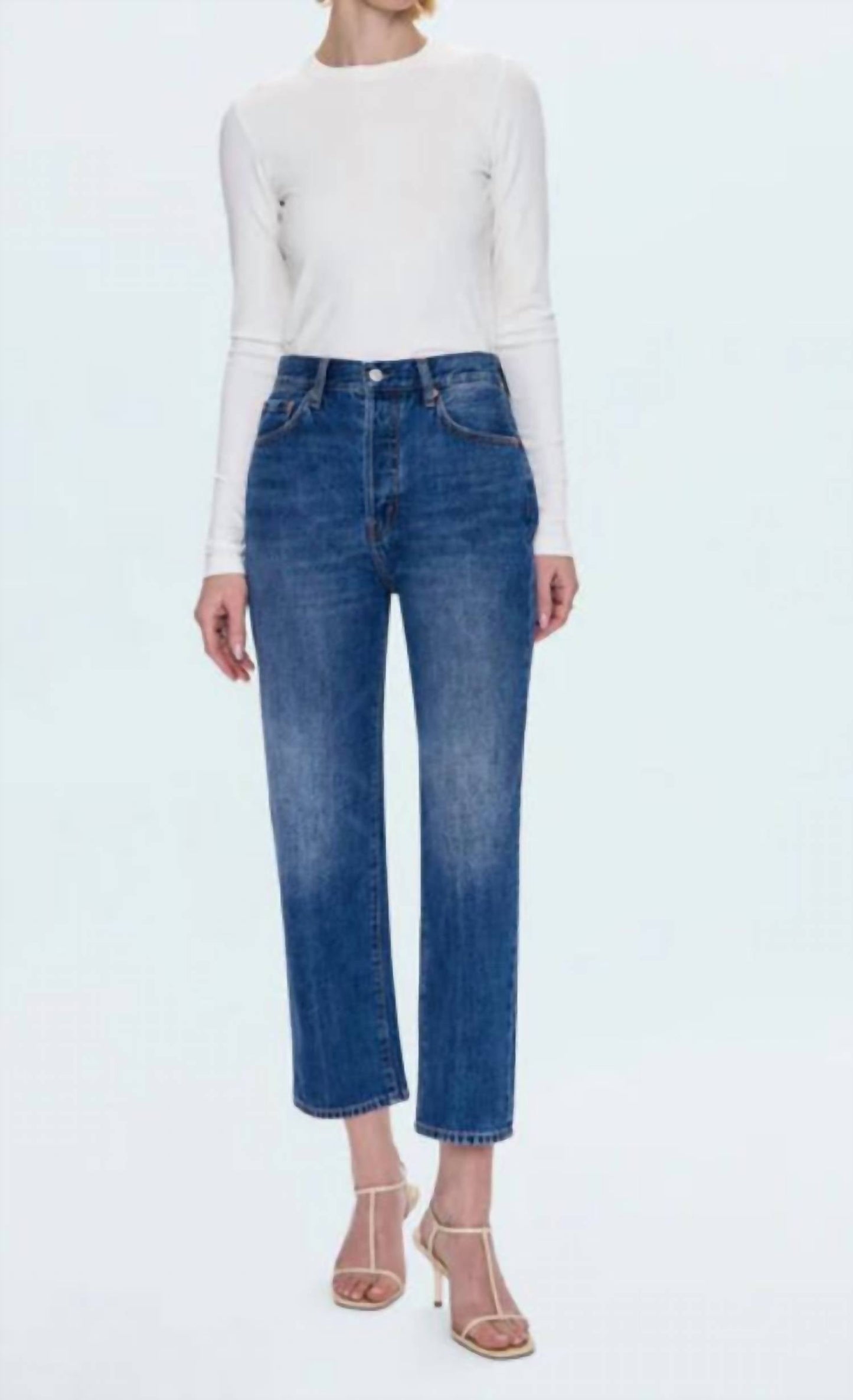 Pistola - Cassie Crop Super High Rise Straight Jeans