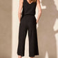 Tribal - Pull On Flowy Wide Crop Pants