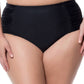 Jessica Simpson - Side Shirred High Waisted Bikini Bottom - Plus