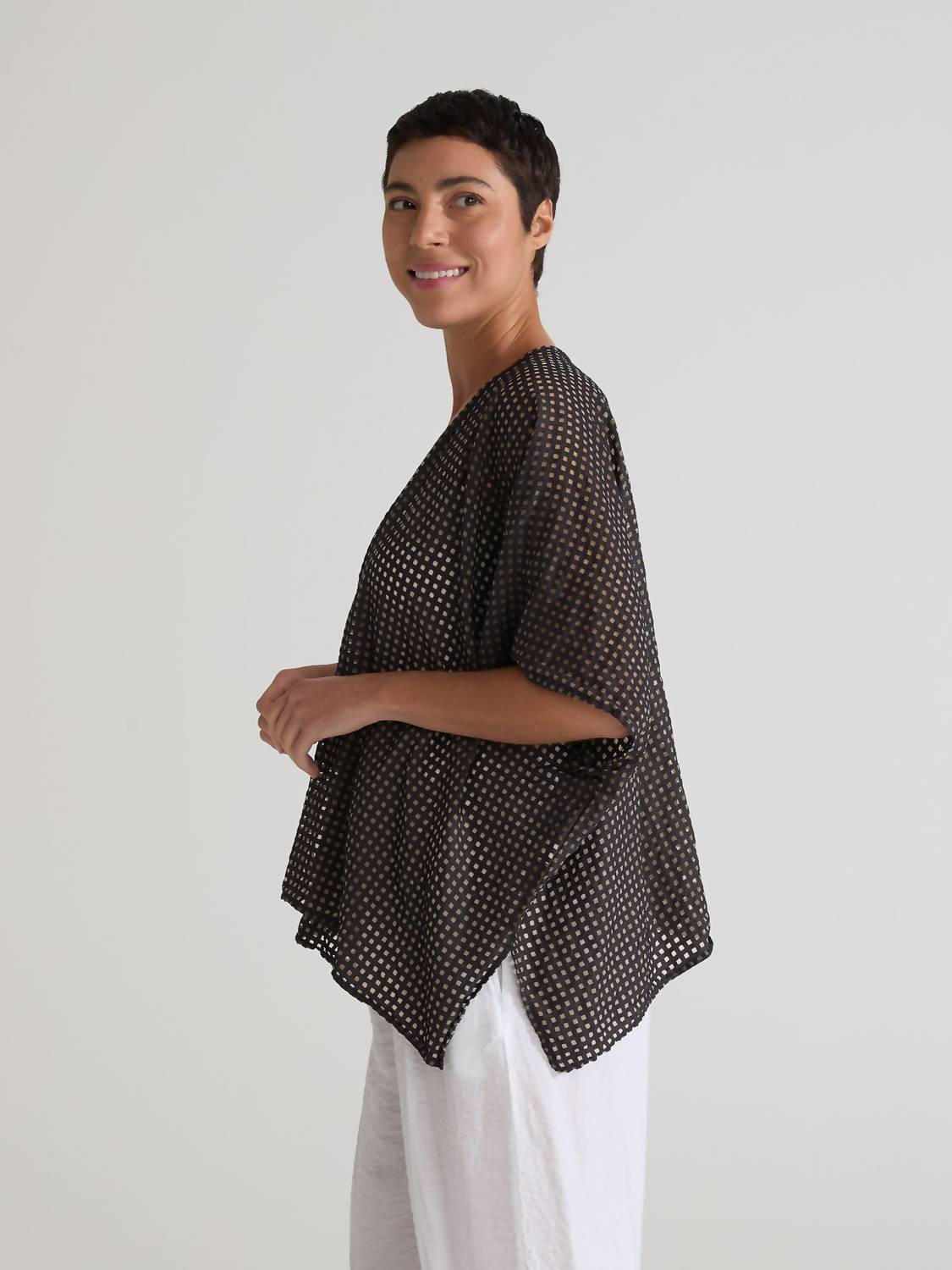 Cut Loose - Shawl Short Sleeve Cardigan