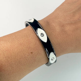 Jagged Halo Jewelry - Women's Evil Eye Adjustable Cuff Bracelet