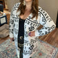 Andree By Unit - Aztec Print Sweater Cardigan