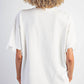 Easel - Distressed Hem Terry Knit Top