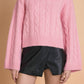 Endless Rose - Cable Knit Sweater