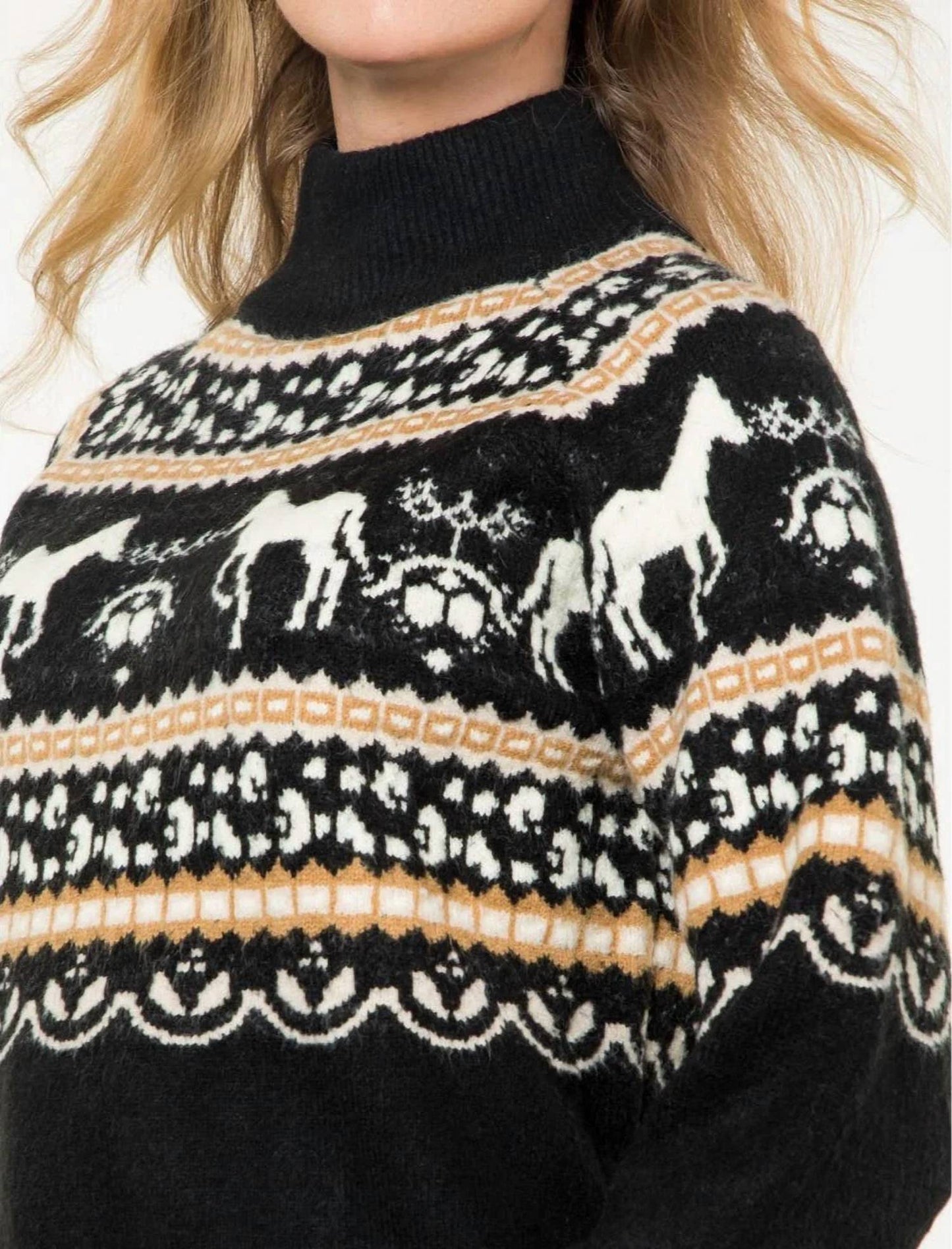 Thml - Horse fair isle sweater