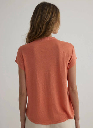 Bella Dahl - Short Sleeve Placket Pullover Top