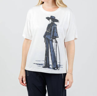 Oui - Women's Cloud Dancer Top