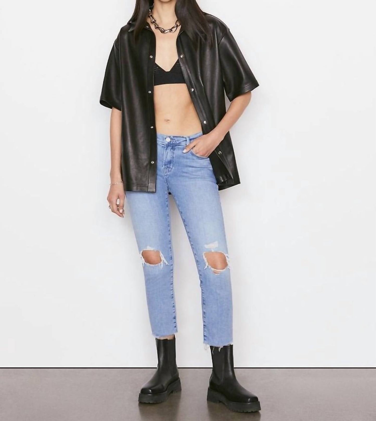 Frame - LE GARCON CROP JEANS